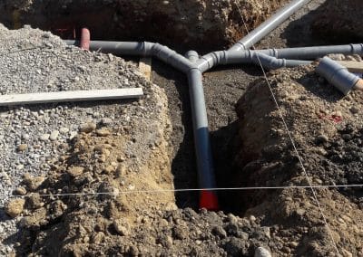 Construction de réseaux enterrés de la Gare routière à Fos-sur-Mer